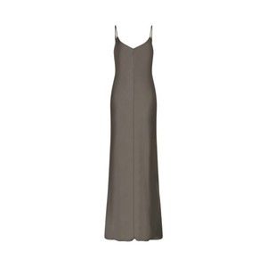 Serena Bute Satin Slip Dress 25 - Charcoal - NWT
